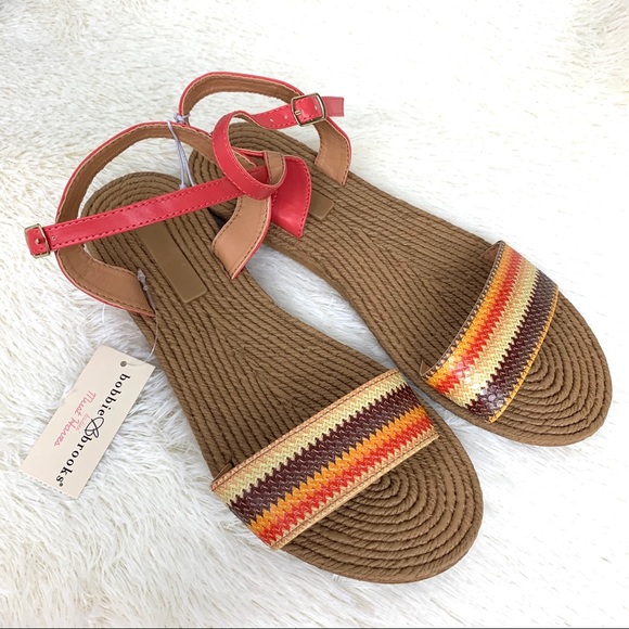 Bobbie Brooks Women Sandal Rainbow Vacation Size 8 - Picture 1 of 8